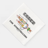 Serviette En Papier Codé pour la narration de la réplication de l'ADN (Coin)