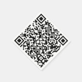 Serviette En Papier Code Qr (Coin)