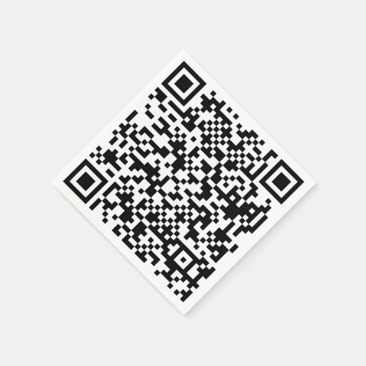 Serviette En Papier Code Qr (Coin)