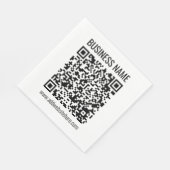 Serviette En Papier Code QR instantané (entrez l'URL de votre site Web (Coin)