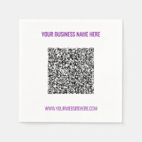 Code QR personnalisé et nom Site Web Modèle de ser