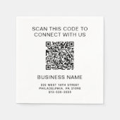 Serviette En Papier Code QR promotionnel (Devant)