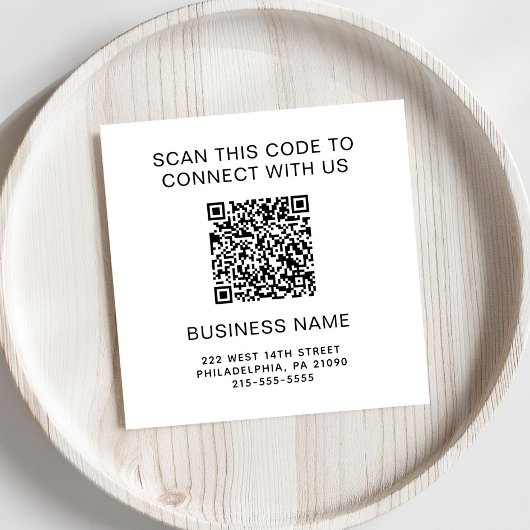 Serviette En Papier Code QR promotionnel