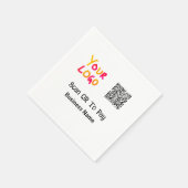 Serviette En Papier Code QR simple et minimal pour payer le nom de l'e (Coin)