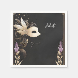 Serviette En Papier Code vestimentaire Bal de promo Bal masqué Récepti