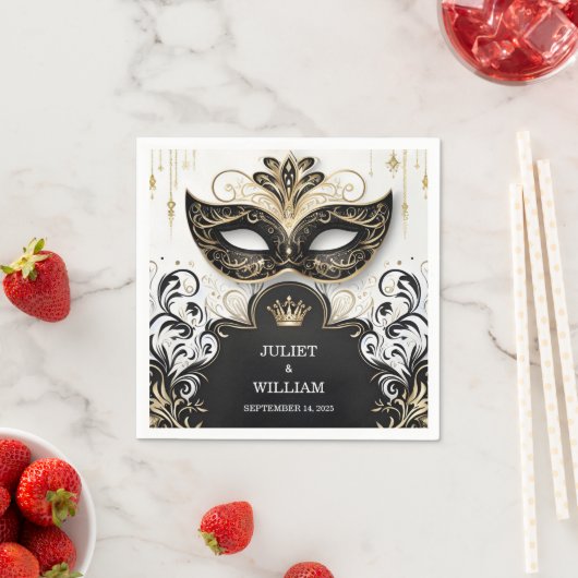 Serviette En Papier Code vestimentaire Prom Costume Masquerade Mariage (En situation)