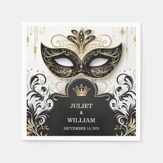 Serviette En Papier Code vestimentaire Prom Costume Masquerade Mariage
