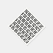 Serviette En Papier Codes QR de Joyeuses Fêtes (Coin)