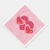 Serviette En Papier Cœur (Coin)