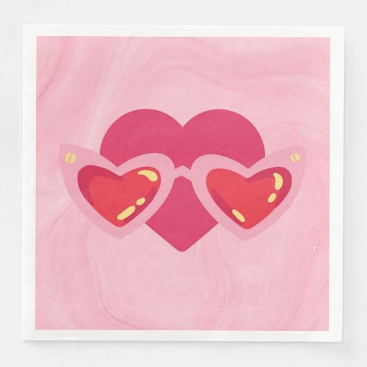 Serviette En Papier Cœur (Devant)