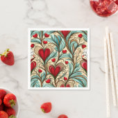 Serviette En Papier Coeur (En situation)