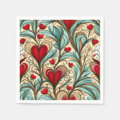 Serviette En Papier Coeur (Devant)