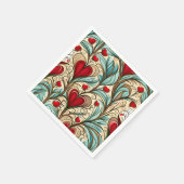 Serviette En Papier Coeur (Coin)