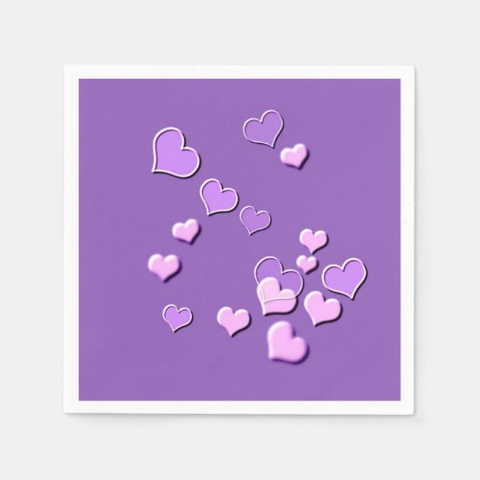 Serviette En Papier coeur (Devant)