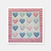 Serviette En Papier Coeur (Devant)