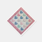 Serviette En Papier Coeur (Coin)