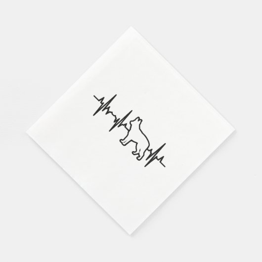 Serviette En Papier Coeur berger allemand (Coin)