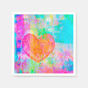 Serviette En Papier Coeur Boho