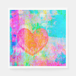 Serviette En Papier Coeur Boho