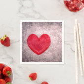 Serviette En Papier Coeur chaulé (En situation)