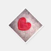 Serviette En Papier Coeur chaulé (Coin)