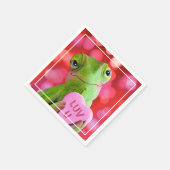 Serviette En Papier Cœur de Caméléon (Amour de toi) (Coin)