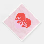 Serviette En Papier Cœur de feu (Coin)