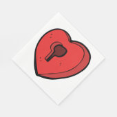 Serviette En Papier Coeur du clavier (Coin)
