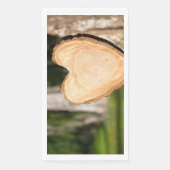 Serviette En Papier coeur en bois (Devant)