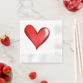 Serviette En Papier Coeur mariage (En situation)