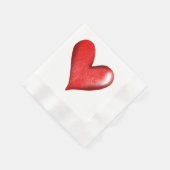 Serviette En Papier Coeur mariage (Coin)