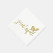 Serviette En Papier coeur reconnaissant (Coin)