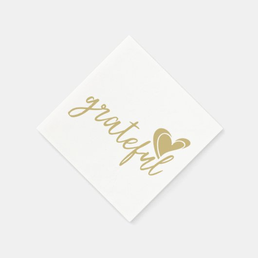 Serviette En Papier coeur reconnaissant (Coin)