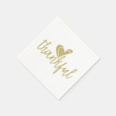 Serviette En Papier coeur reconnaissant action de grâces (Coin)