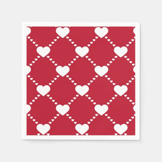 Serviette En Papier coeur rouge génial (Devant)