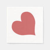 Serviette En Papier Coeur rouge indien mignon (Devant)