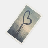 Serviette En Papier Coeur tiré à vapeur (Coin)
