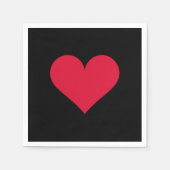 Serviette En Papier Coeur Valentines Jour Amour Coeur (Devant)