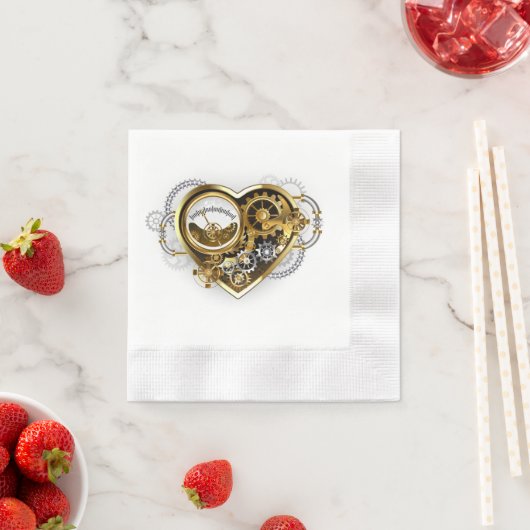 Serviette En Papier Coeur vapeur avec un manomètre (En situation)