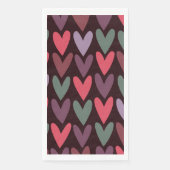 Serviette En Papier Coeurs 6 (Devant)