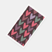 Serviette En Papier Coeurs 6 (Coin)