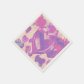 Serviette En Papier Coeurs aquarelle (Coin)