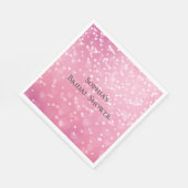 Serviette En Papier Cœurs blancs roses Anniversaire (Coin)