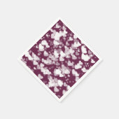 Serviette En Papier Coeurs Bokeh roses (Coin)