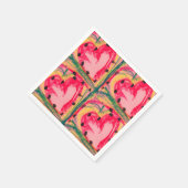 Serviette En Papier Coeurs d’amour (Coin)