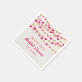 Serviette En Papier Cœurs d'amour en ficelle suspendus Enterrement de (Coin)