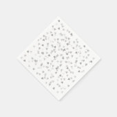 Serviette En Papier Coeurs d'argent Confetti (Coin)