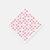 Serviette En Papier Cœurs de la Saint-Valentin (Coin)