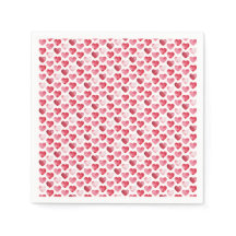 Cœurs de la Saint-Valentin à l'aquarelle rouge et