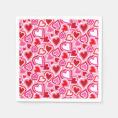 Serviette En Papier Coeurs de mixage Valentine (Devant)